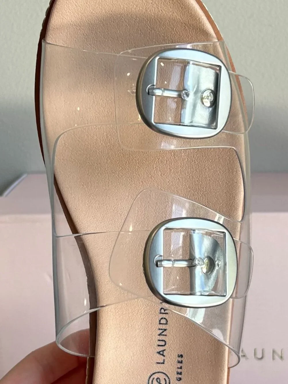 Chines Laundry Surfs Up Clear Platform Sandal